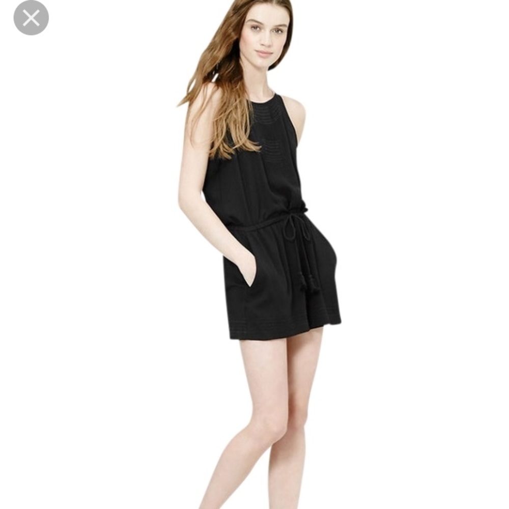 Black halter romper